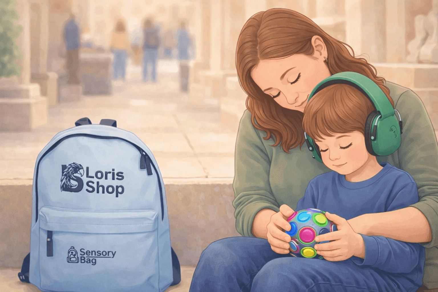 Ruhiger Moment in einer öffentlichen Umgebung